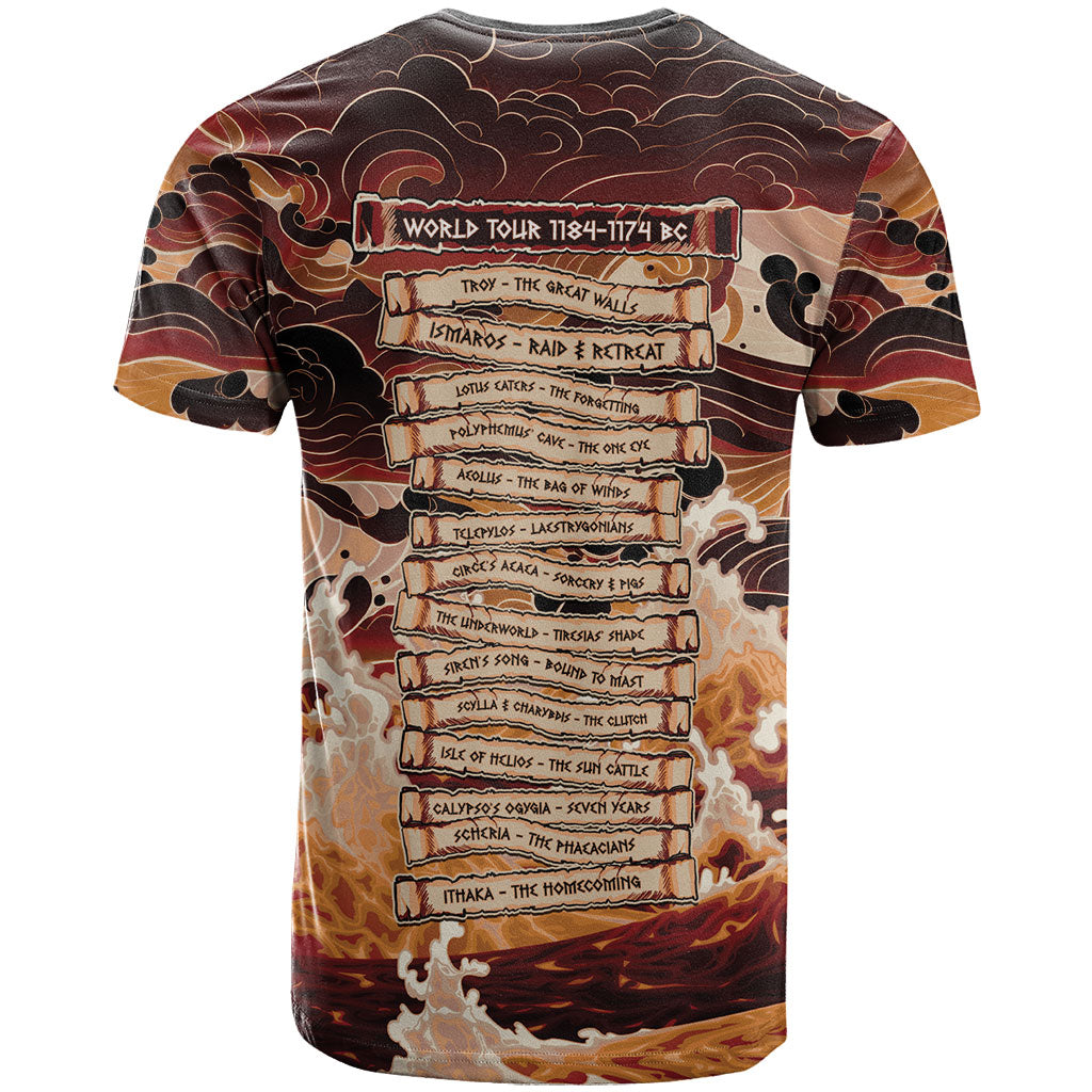 Odysseus World Tour T Shirt Ancient Greek Mythology