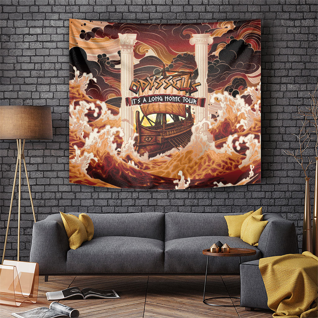 Odysseus World Tour Tapestry Ancient Greek Mythology