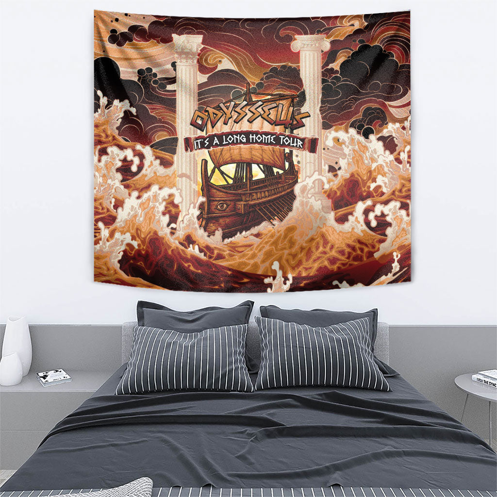 Odysseus World Tour Tapestry Ancient Greek Mythology