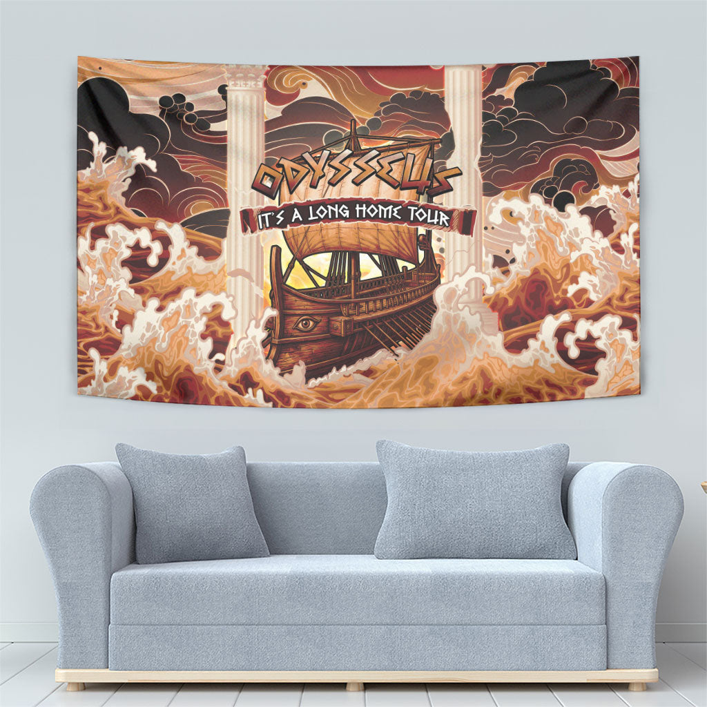 Odysseus World Tour Tapestry Ancient Greek Mythology