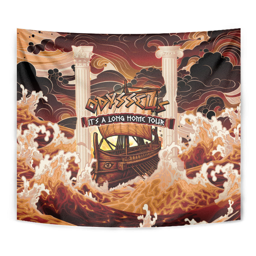 Odysseus World Tour Tapestry Ancient Greek Mythology