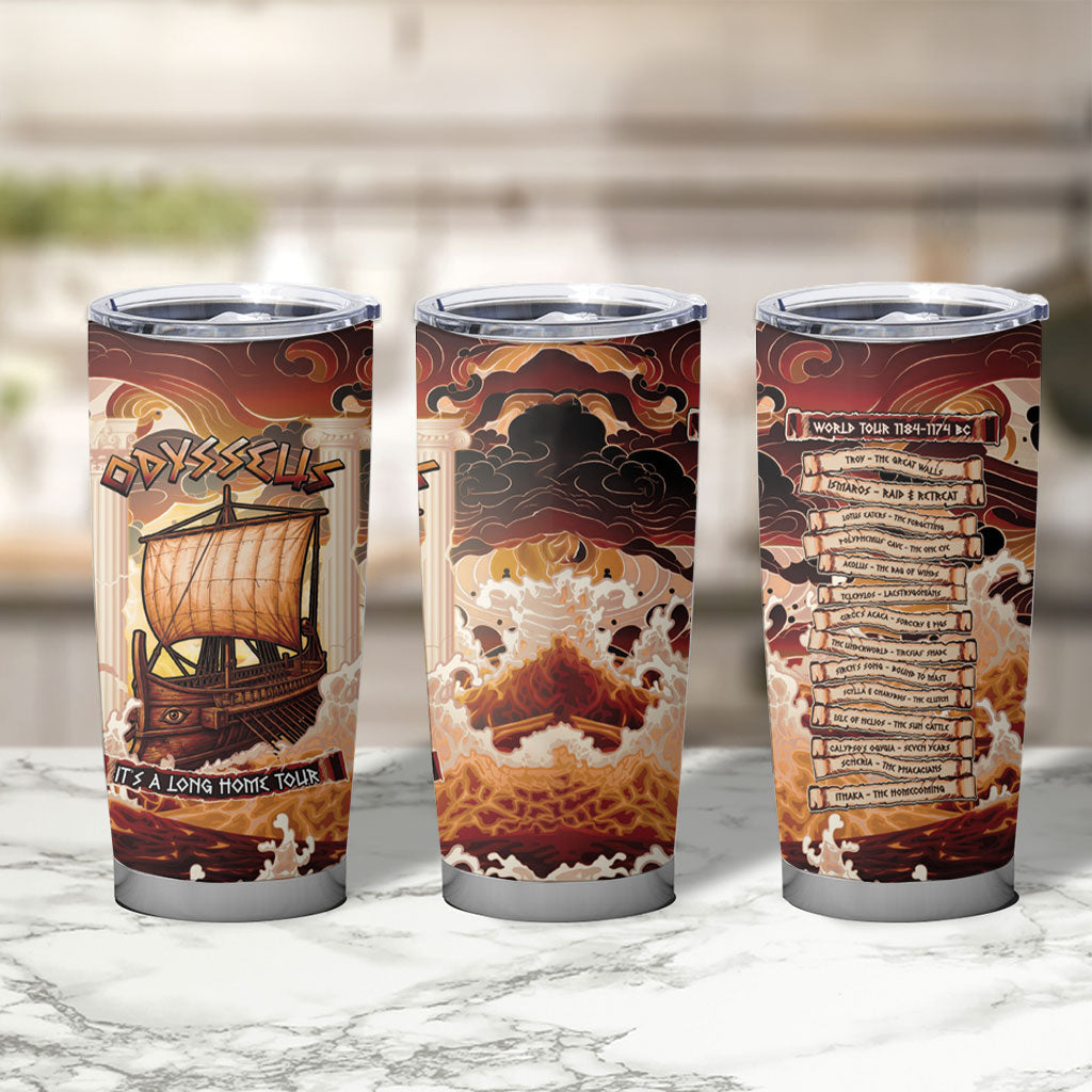 Odysseus World Tour Tumbler Cup Ancient Greek Mythology
