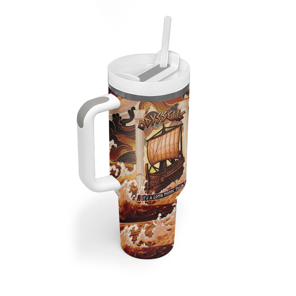Odysseus World Tour Tumbler With Handle Ancient Greek Mythology