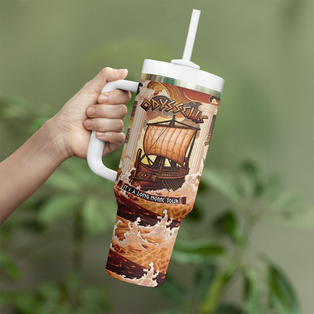 Odysseus World Tour Tumbler With Handle Ancient Greek Mythology
