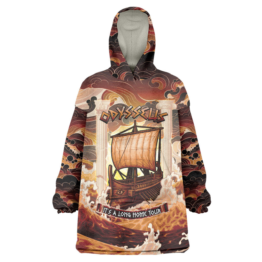 Odysseus World Tour Wearable Blanket Hoodie Ancient Greek Mythology