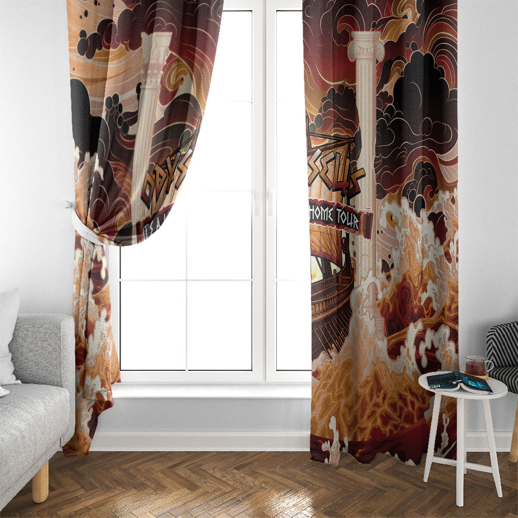 Odysseus World Tour Window Curtain Ancient Greek Mythology