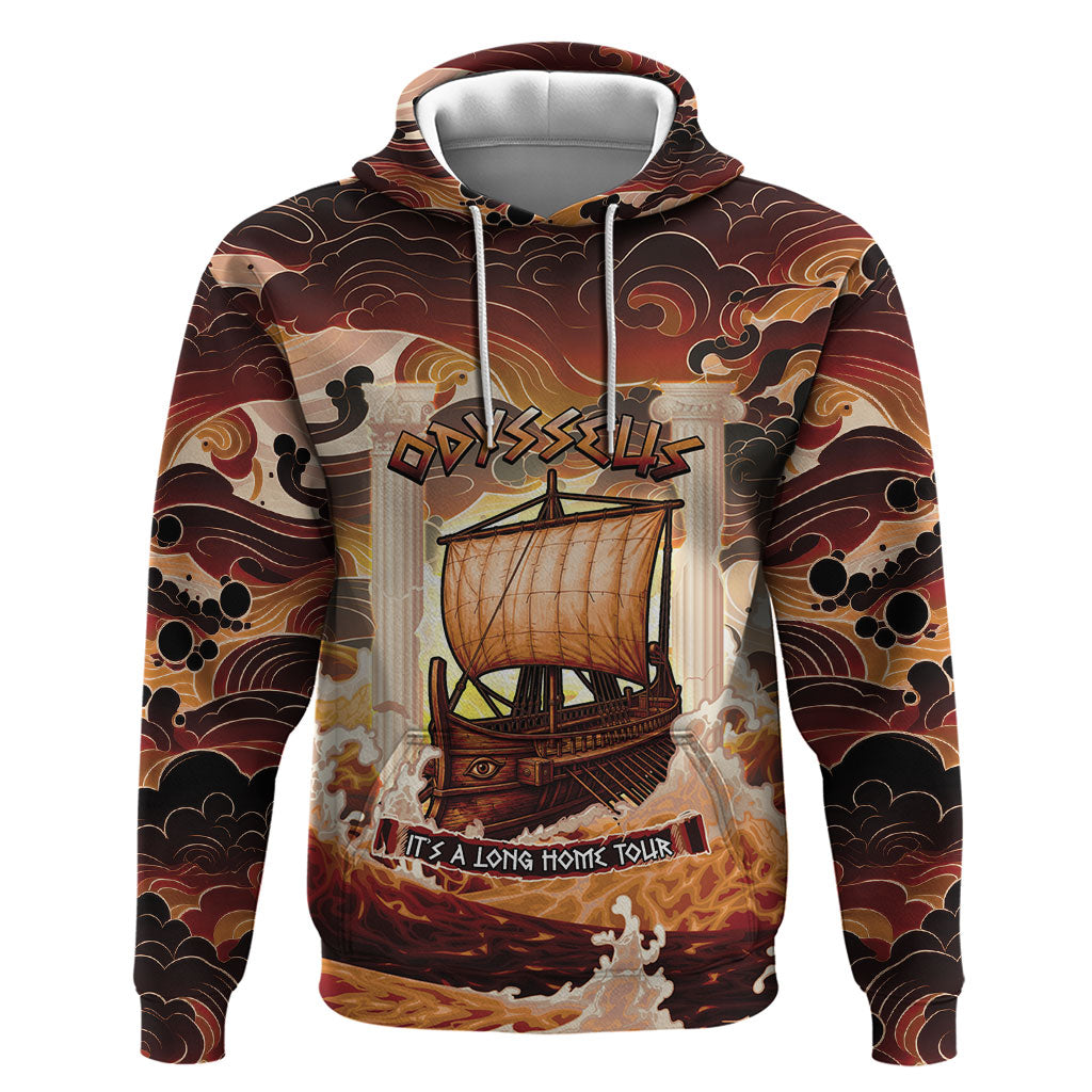 Odysseus World Tour Zip Hoodie Ancient Greek Mythology