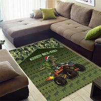 Dinosaur Christmas Area Rug Merry Rexmas - Wonder Print Shop