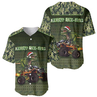 Dinosaur Christmas Baseball Jersey Merry Rexmas - Wonder Print Shop