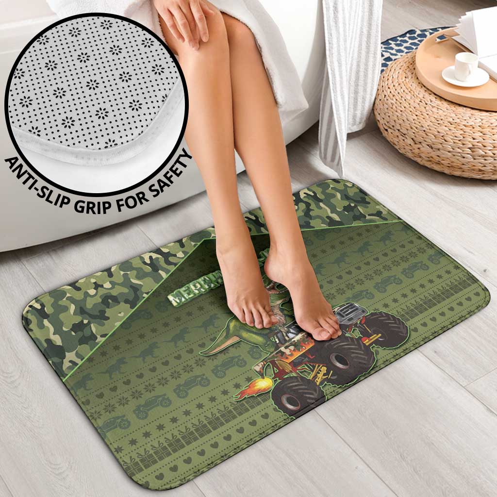 Dinosaur Christmas Bathroom Set Merry Rexmas - Wonder Print Shop