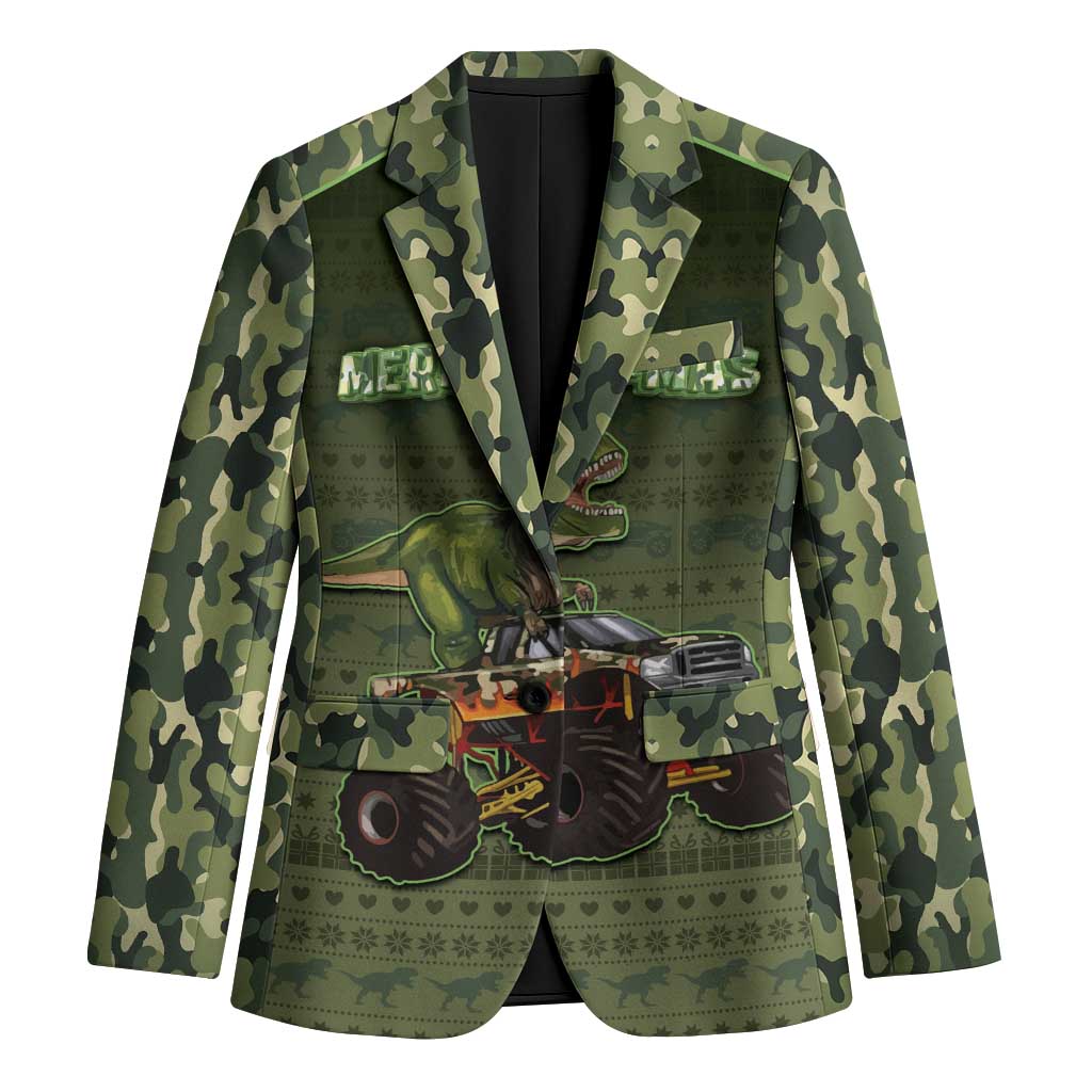 Dinosaur Christmas Blazer Merry Rexmas - Wonder Print Shop