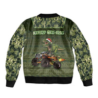 Dinosaur Christmas Bomber Jacket Merry Rexmas - Wonder Print Shop