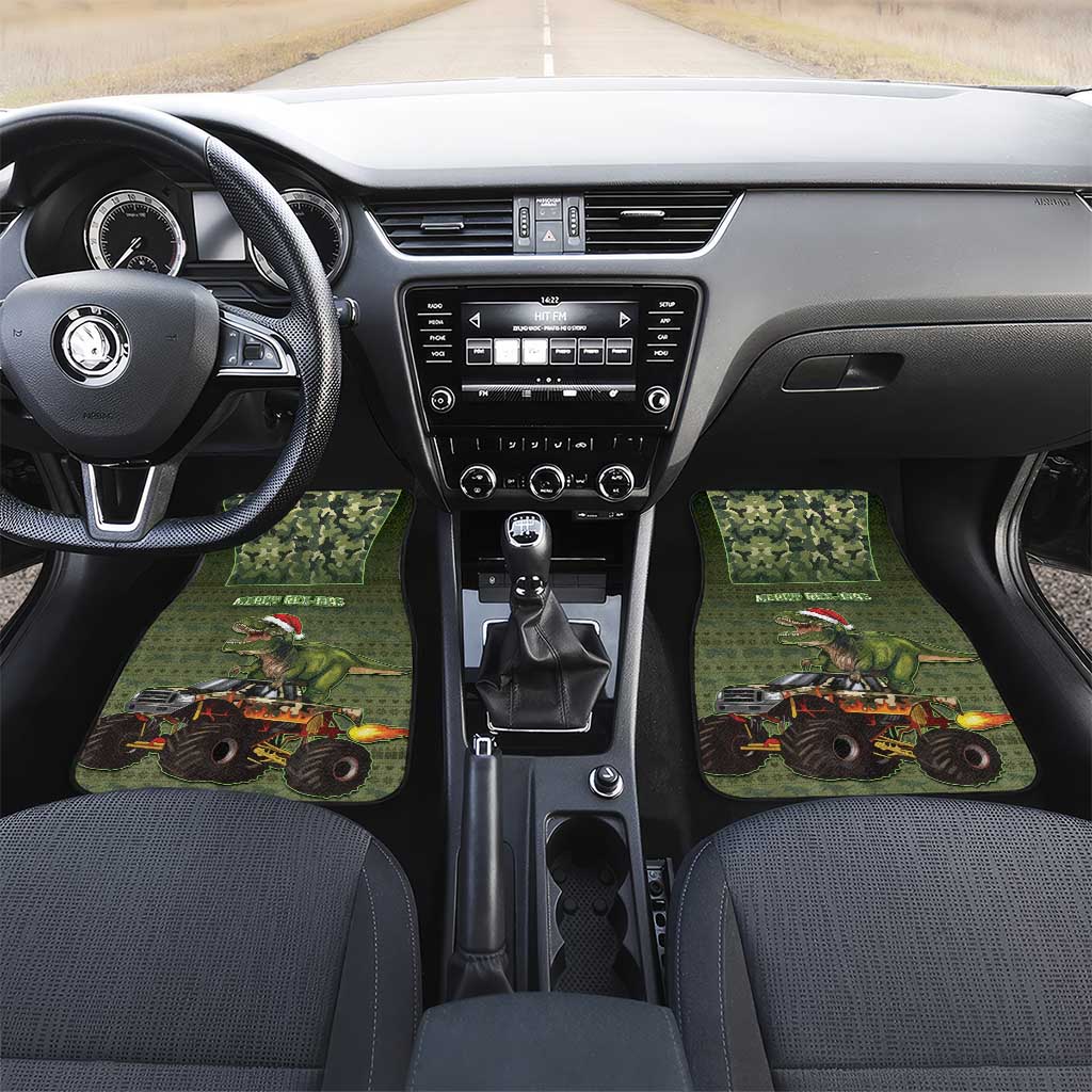 Dinosaur Christmas Car Mats Merry Rexmas - Wonder Print Shop