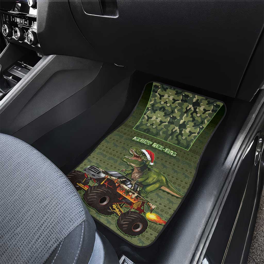 Dinosaur Christmas Car Mats Merry Rexmas - Wonder Print Shop