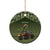 Dinosaur Christmas Ceramic Ornament Merry Rexmas - Wonder Print Shop