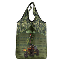 Dinosaur Christmas Grocery Bag Merry Rexmas - Wonder Print Shop