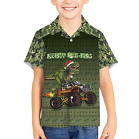 Dinosaur Christmas Hawaiian Shirt Merry Rexmas - Wonder Print Shop