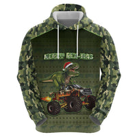 Dinosaur Christmas Hoodie Merry Rexmas - Wonder Print Shop