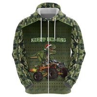 Dinosaur Christmas Hoodie Merry Rexmas - Wonder Print Shop