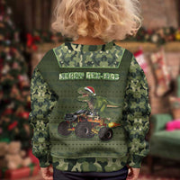 Dinosaur Christmas Kid Ugly Christmas Sweater Merry Rexmas - Wonder Print Shop