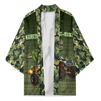 Dinosaur Christmas Kimono Merry Rexmas - Wonder Print Shop