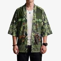 Dinosaur Christmas Kimono Merry Rexmas - Wonder Print Shop