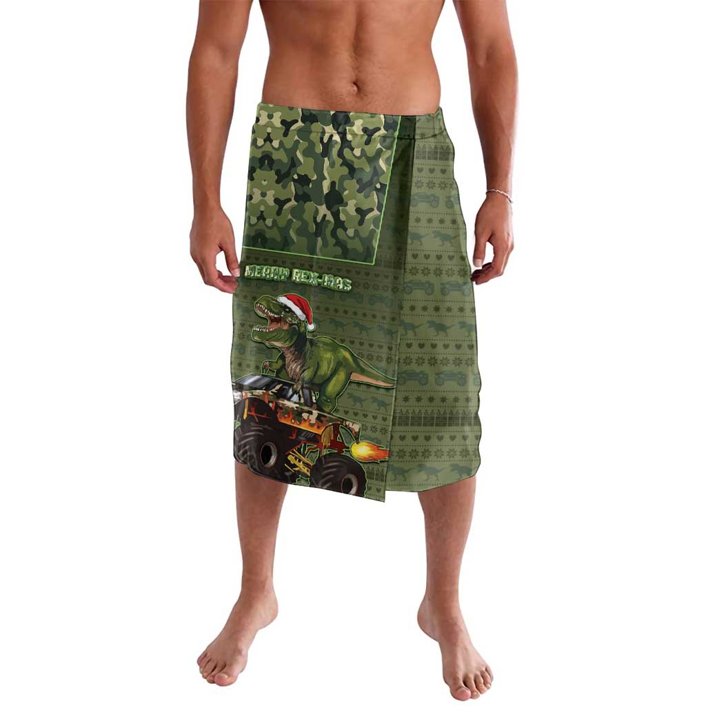 Dinosaur Christmas Lavalava Merry Rexmas - Wonder Print Shop