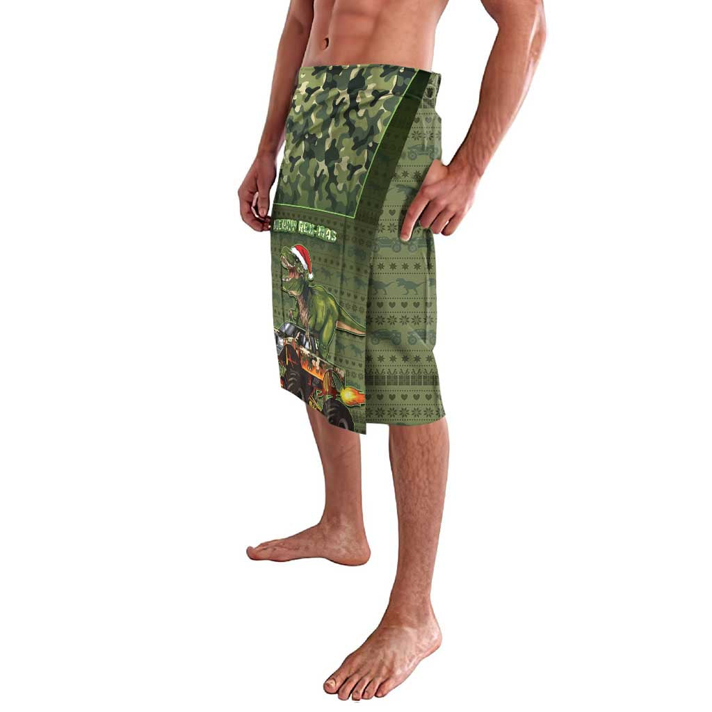 Dinosaur Christmas Lavalava Merry Rexmas - Wonder Print Shop