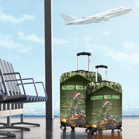 Dinosaur Christmas Luggage Cover Merry Rexmas - Wonder Print Shop