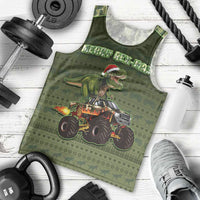 Dinosaur Christmas Men Tank Top Merry Rexmas - Wonder Print Shop
