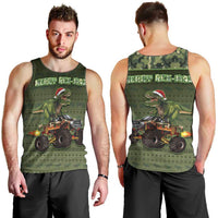 Dinosaur Christmas Men Tank Top Merry Rexmas - Wonder Print Shop