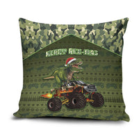 Dinosaur Christmas Pillow Cover Merry Rexmas - Wonder Print Shop
