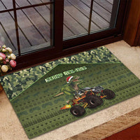 Dinosaur Christmas Rubber Doormat Merry Rexmas - Wonder Print Shop