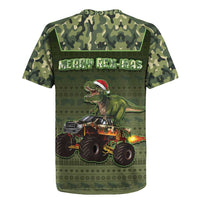 Dinosaur Christmas Rugby Jersey Merry Rexmas - Wonder Print Shop
