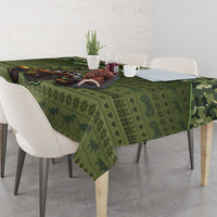 Dinosaur Christmas Tablecloth Merry Rexmas - Wonder Print Shop