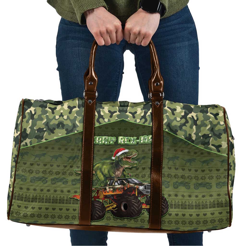 Dinosaur Christmas Travel Bag Merry Rexmas - Wonder Print Shop
