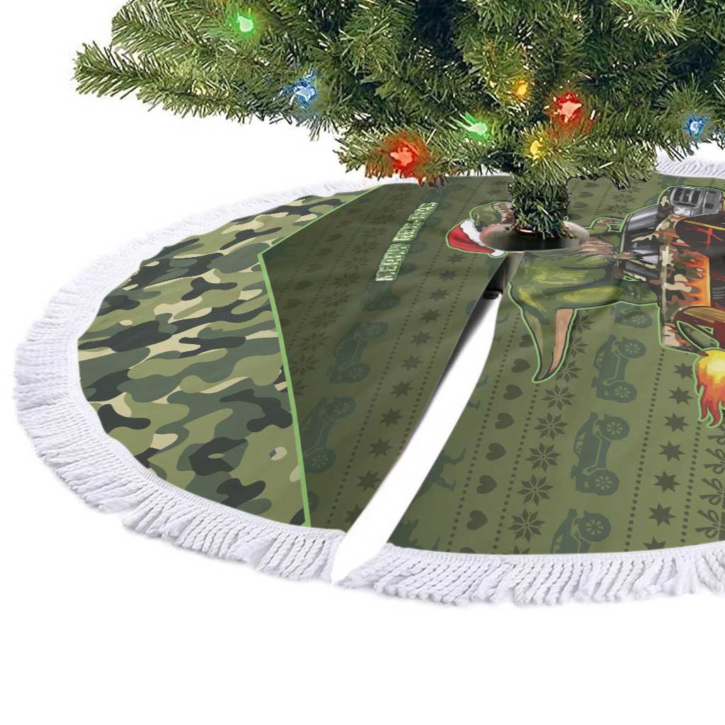 Dinosaur Christmas Tree Skirt Merry Rexmas - Wonder Print Shop