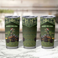 Dinosaur Christmas Tumbler Cup Merry Rexmas - Wonder Print Shop