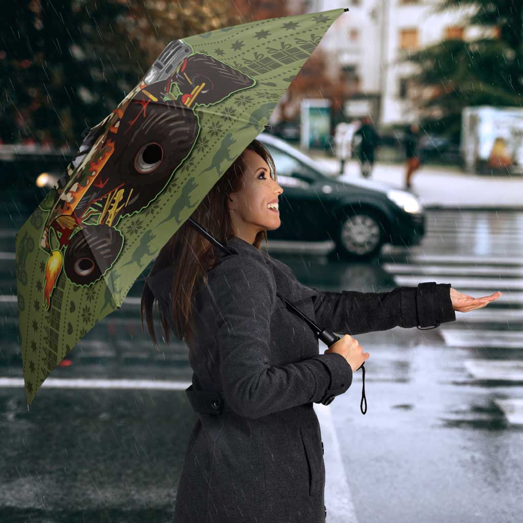 Dinosaur Christmas Umbrella Merry Rexmas - Wonder Print Shop