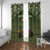 Dinosaur Christmas Window Curtain Merry Rexmas - Wonder Print Shop