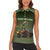 Dinosaur Christmas Women Sleeveless Polo Shirt Merry Rexmas - Wonder Print Shop