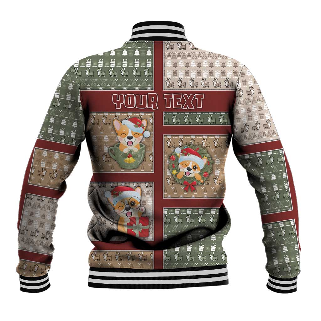 Personalized Corgi Christmas Baseball Jacket Merry Corgmas - Wonder Print Shop
