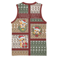 Personalized Corgi Christmas Basketball Jersey Merry Corgmas - Wonder Print Shop