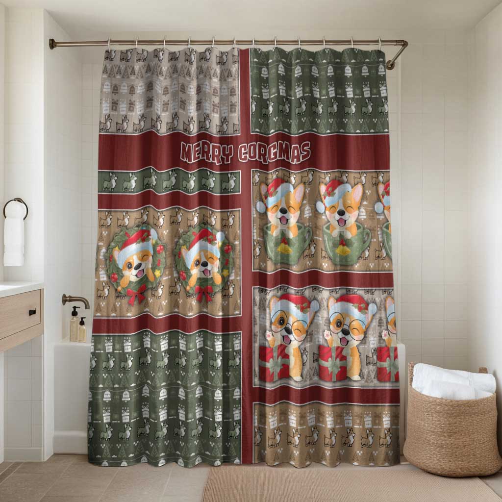 Corgi Christmas Bathroom Set Merry Corgmas - Wonder Print Shop