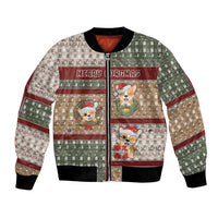 Personalized Corgi Christmas Bomber Jacket Merry Corgmas - Wonder Print Shop