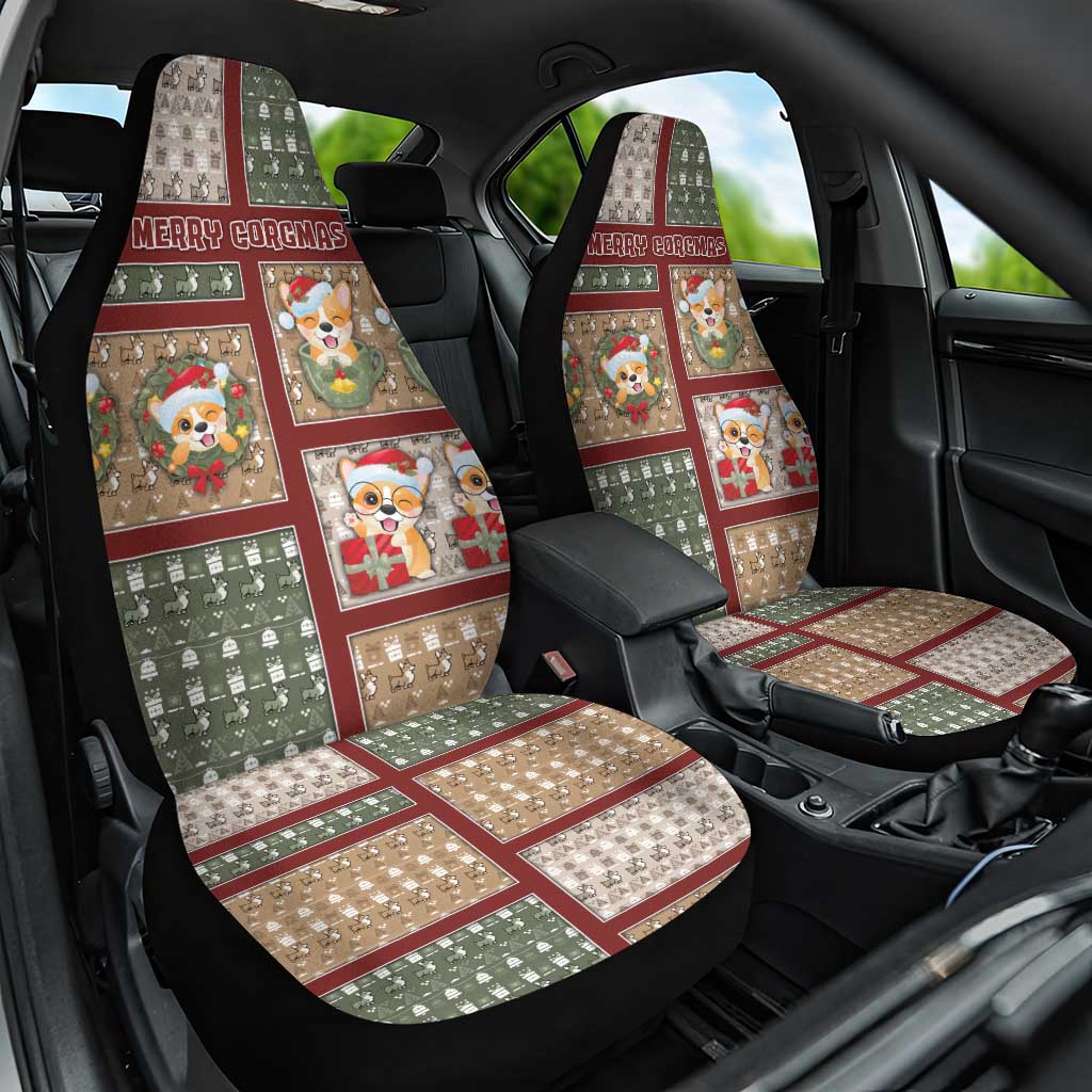 Corgi Christmas Car Seat Cover Merry Corgmas - Wonder Print Shop