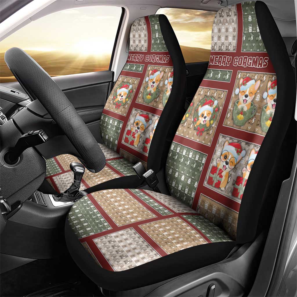 Corgi Christmas Car Seat Cover Merry Corgmas - Wonder Print Shop
