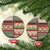 Personalized Corgi Christmas Ceramic Ornament Merry Corgmas - Wonder Print Shop