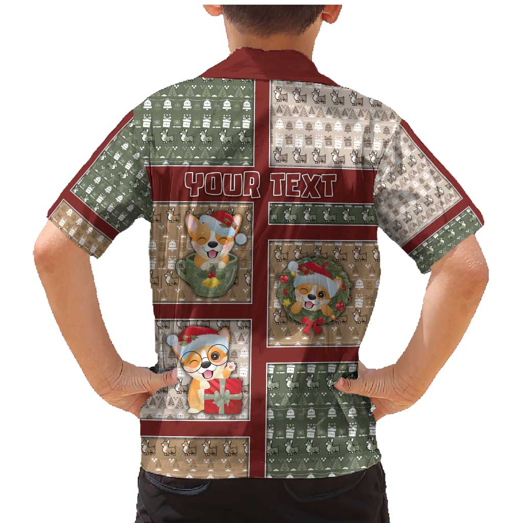 Personalized Corgi Christmas Family Matching Mermaid Dress and Hawaiian Shirt Merry Corgmas - Wonder Print Shop