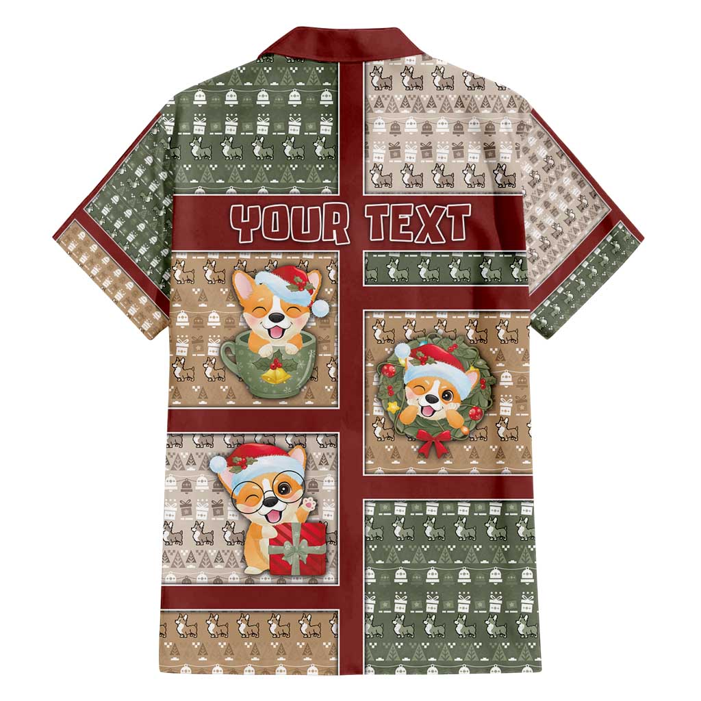 Personalized Corgi Christmas Family Matching Off Shoulder Maxi Dress and Hawaiian Shirt Merry Corgmas - Wonder Print Shop